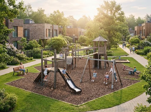 Artist impression of the children play area